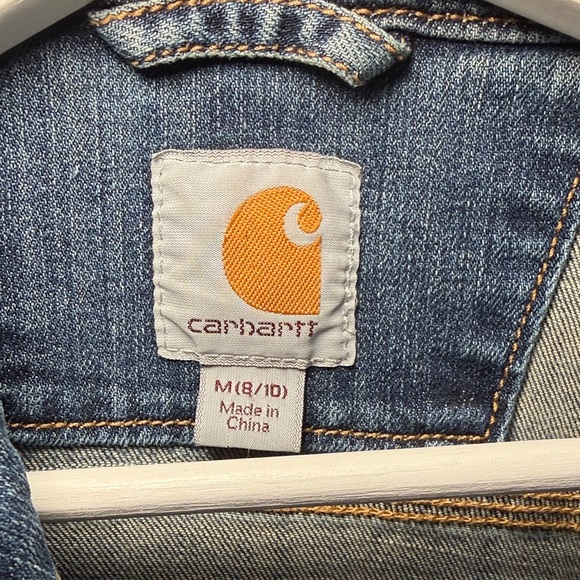 Women's Carhartt Denim Jacket Size Medium - Picture 2 of 8